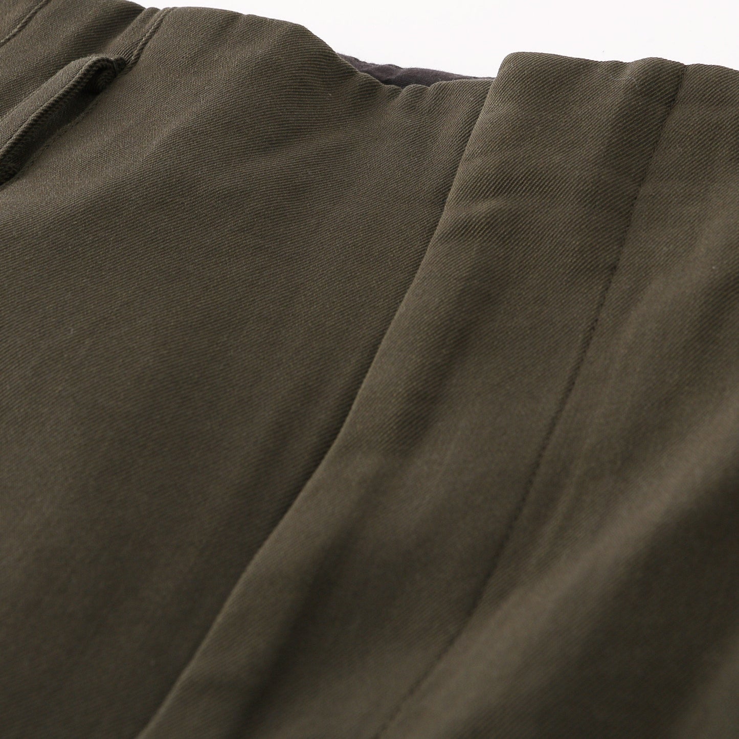 COMPACT COTTON WOOL TROUSERS