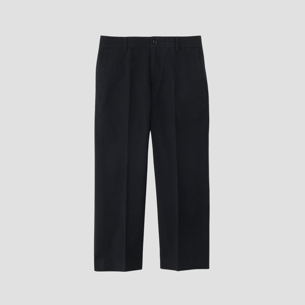 BRUSHED COTTON WOOL TROUSERS