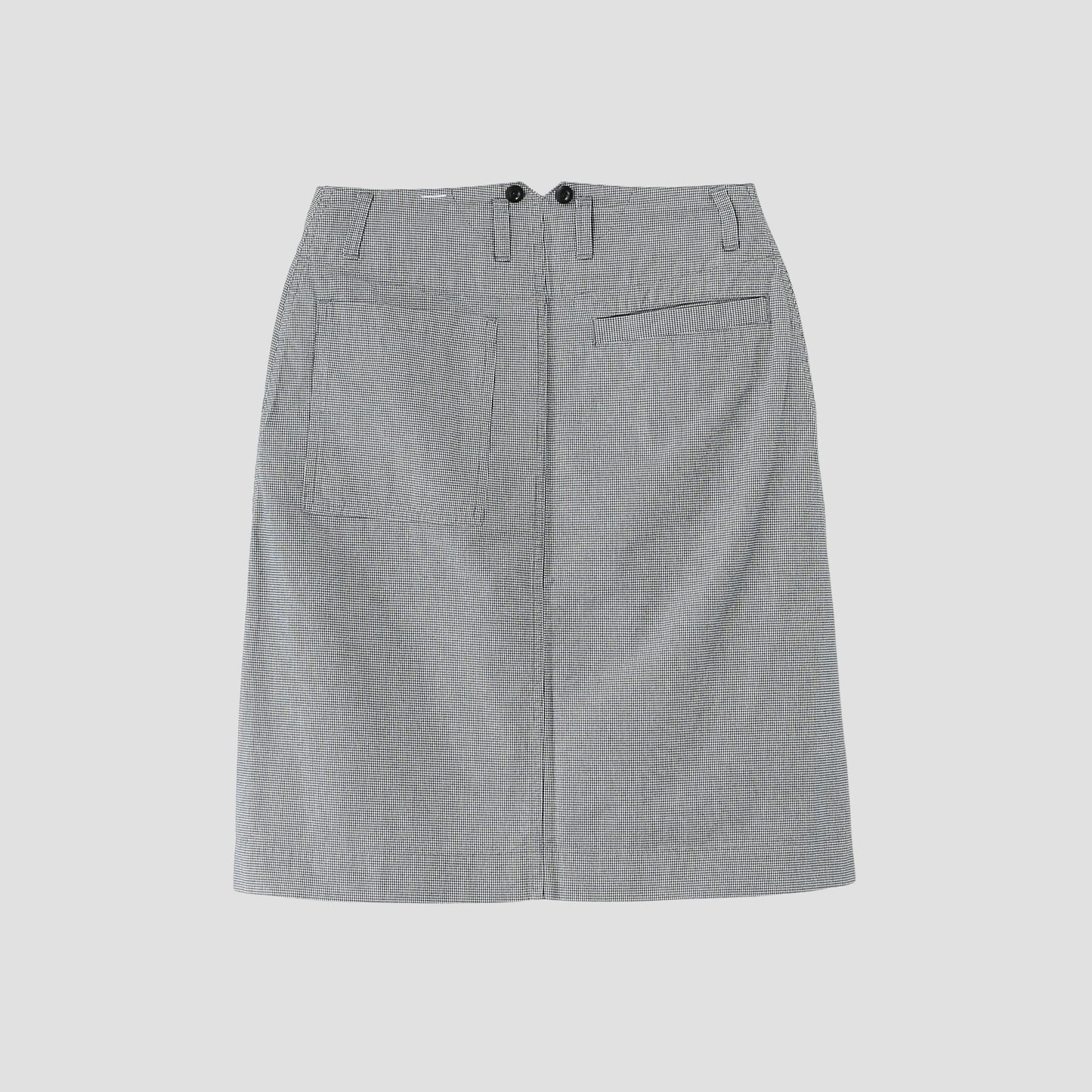 YARN DYE DRY COTTON SKIRT