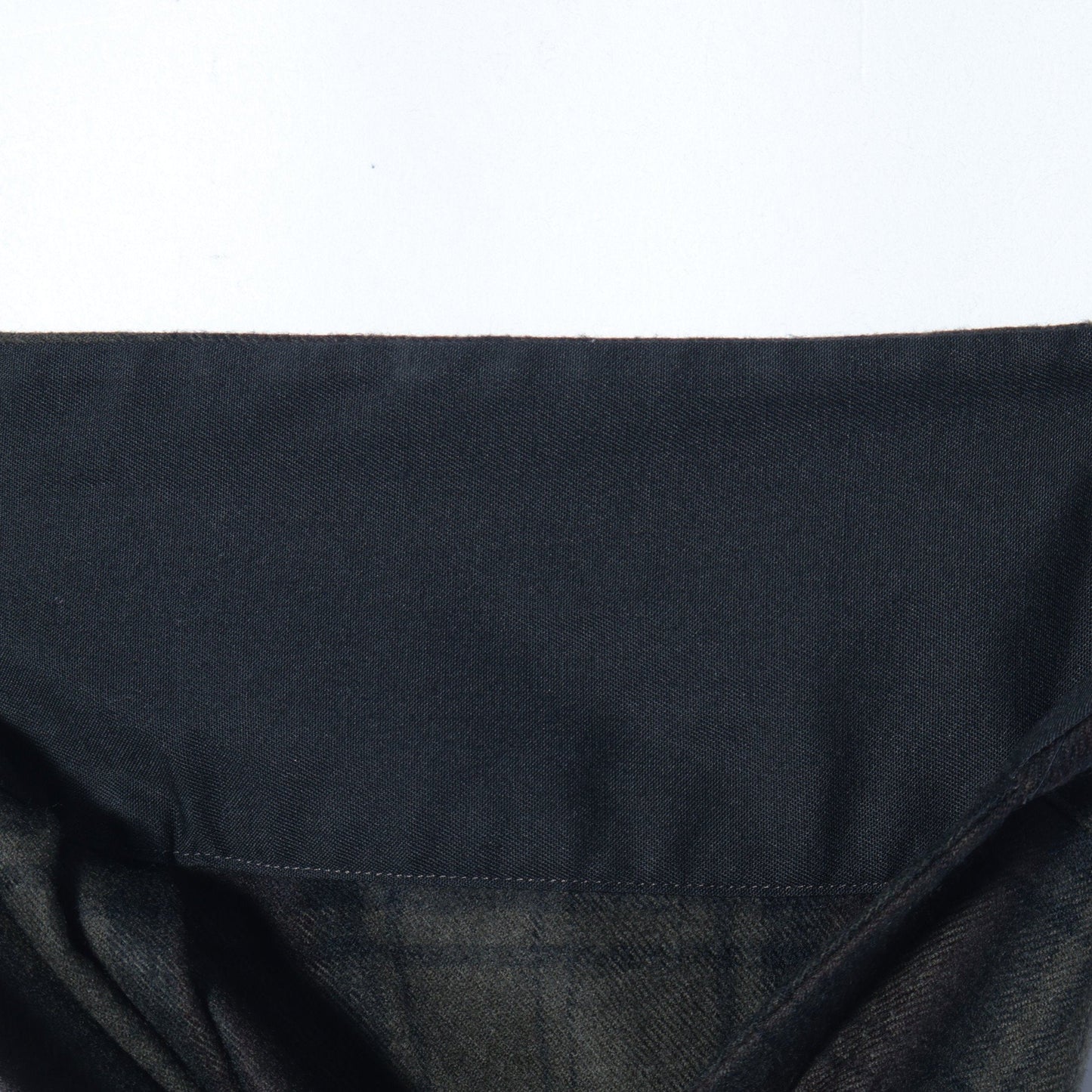 CHECK WOOL TWILL SHIRT
