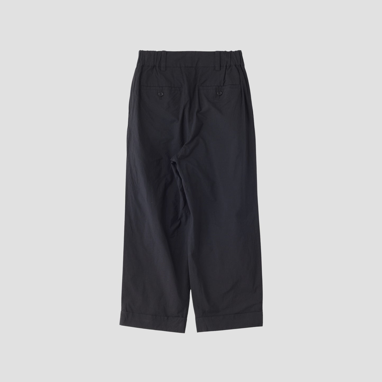 MATT COTTON SILK POPLIN TROUSERS
