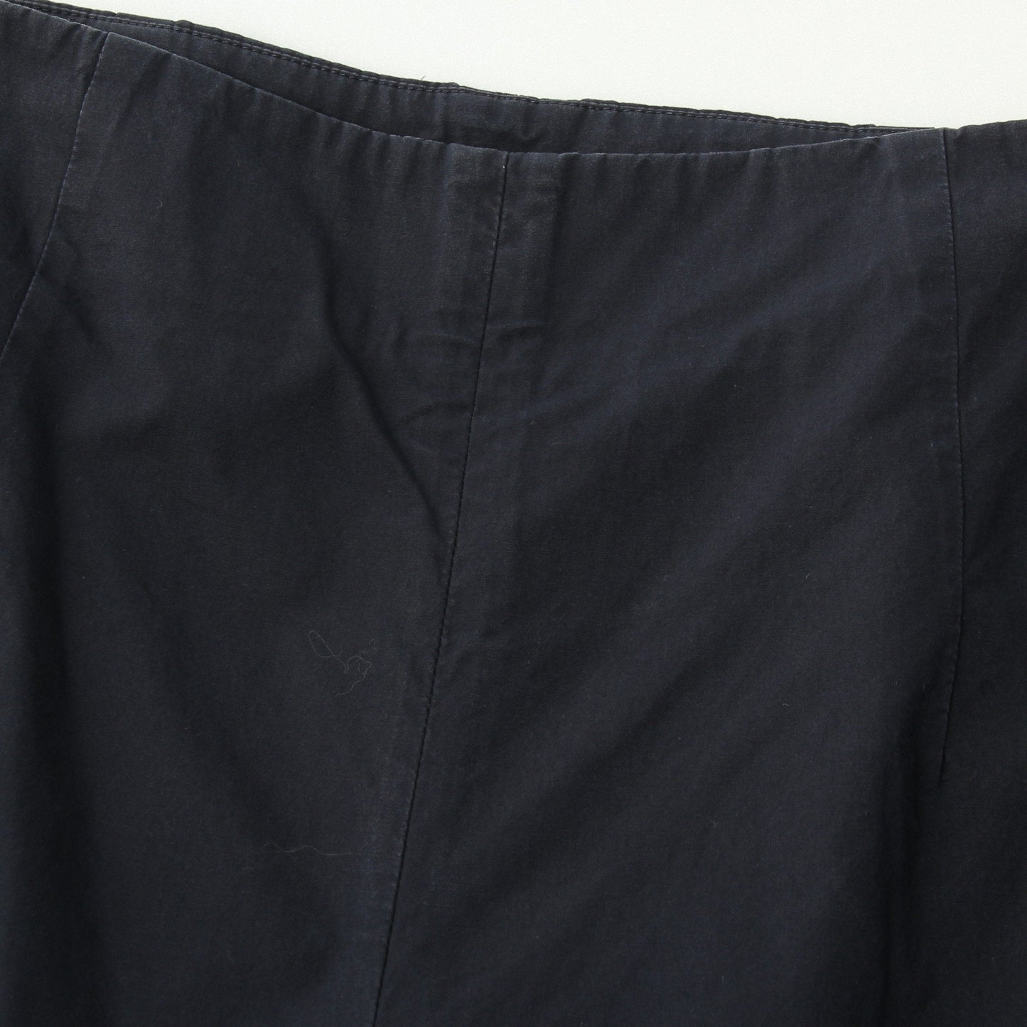 WASHED YARN DYE COTTON POPLIN TROUSERS