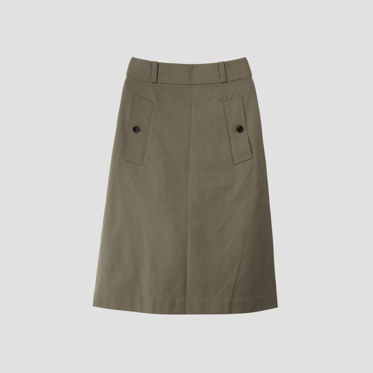 WOOL COTTON TWILL SKIRT