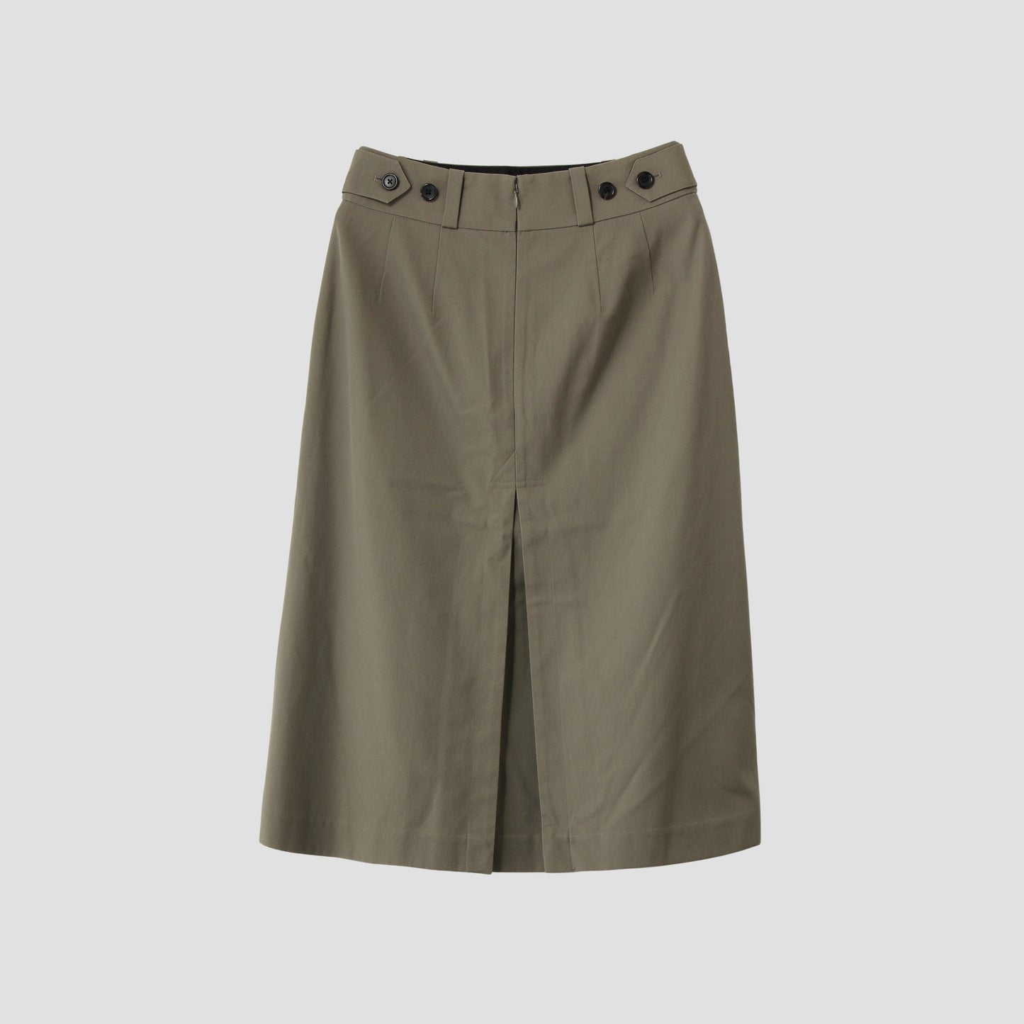 WOOL COTTON TWILL SKIRT