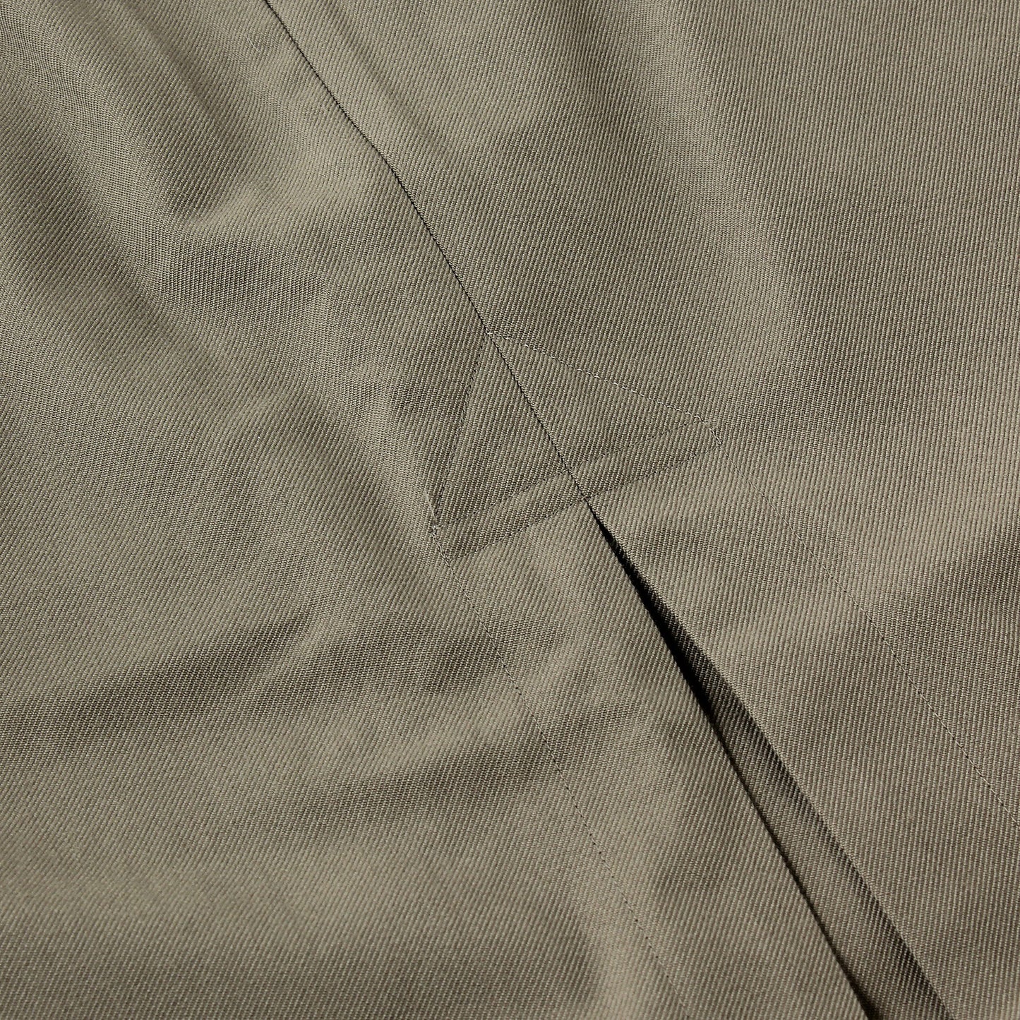 WOOL COTTON TWILL SKIRT