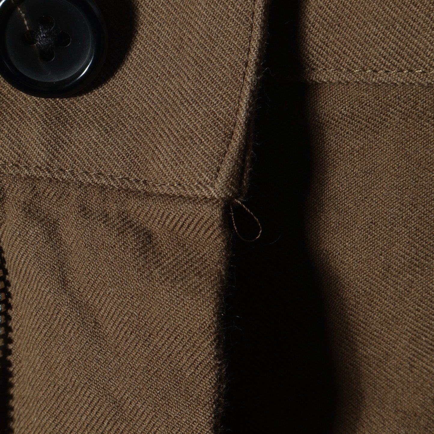 BRUSHED WOOL COTTON TWILL TROUSERS