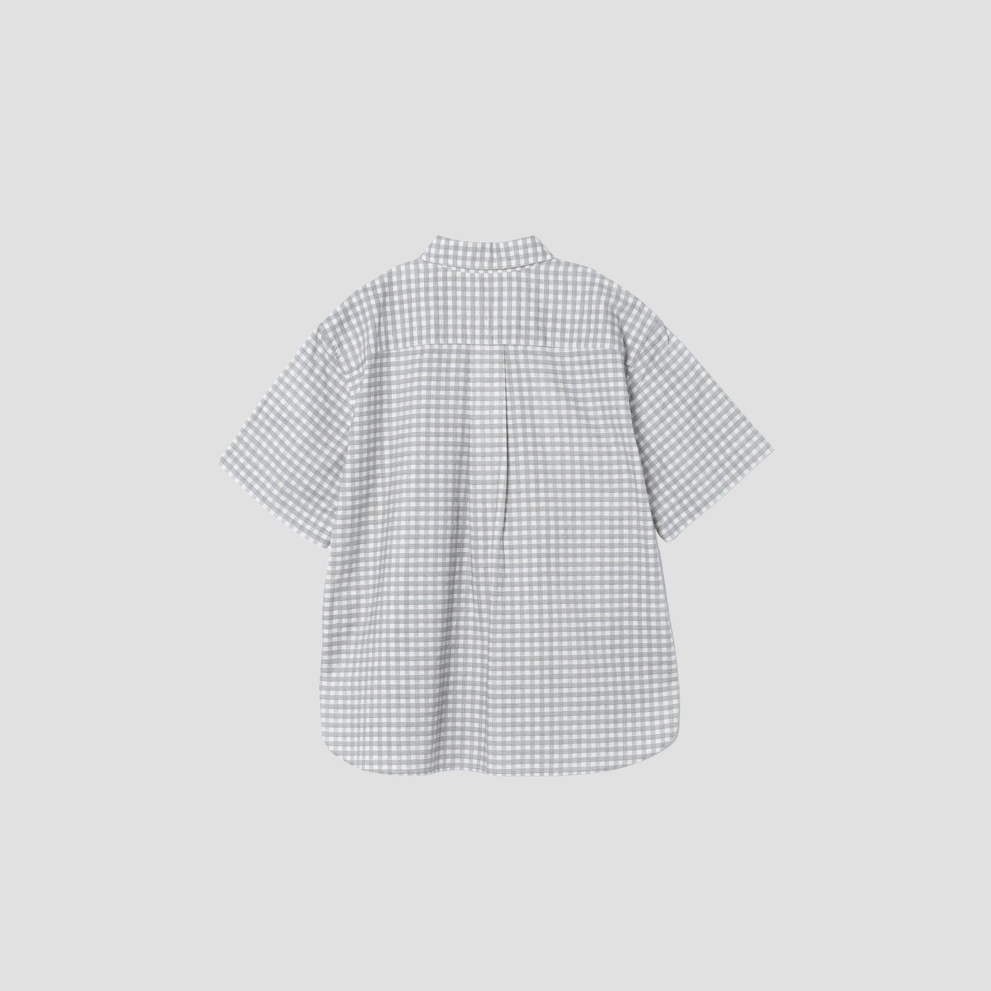 PRINTED COTTON LINEN CHECK SHIRT