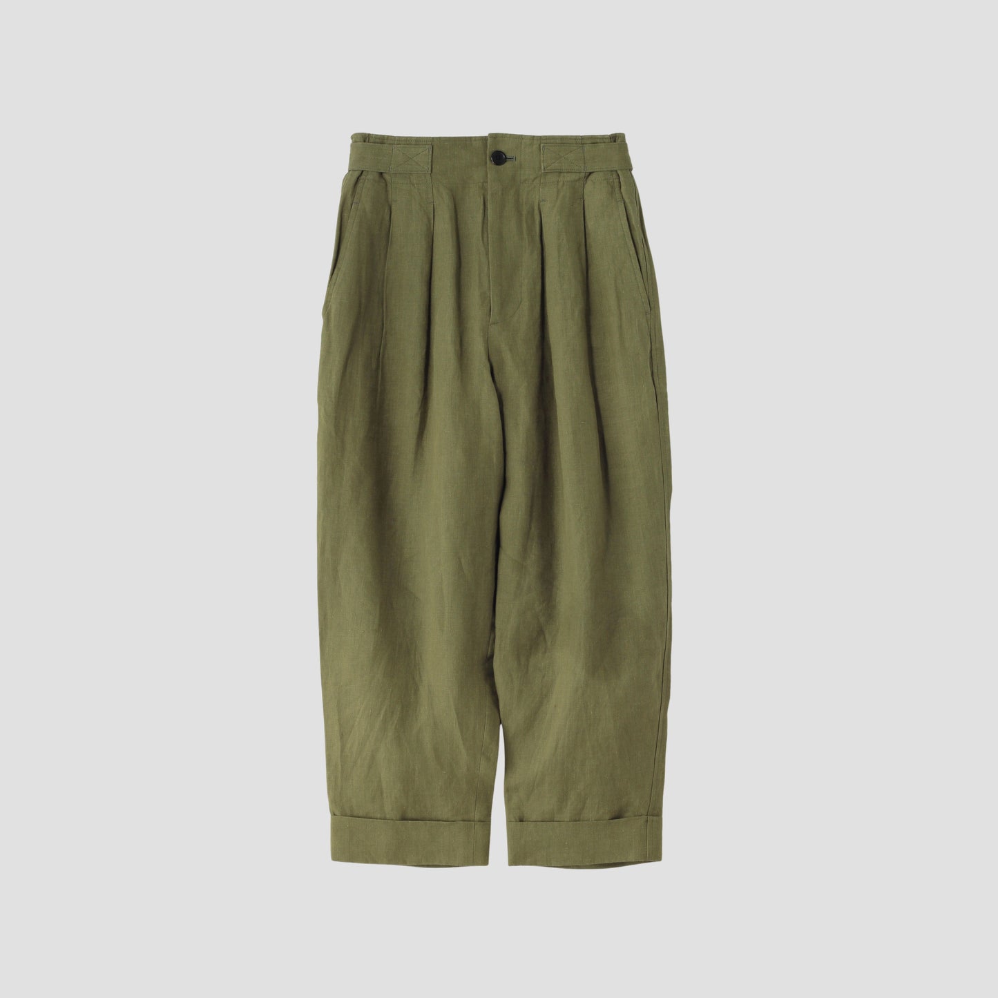YARN DYED LINEN TROUSERS