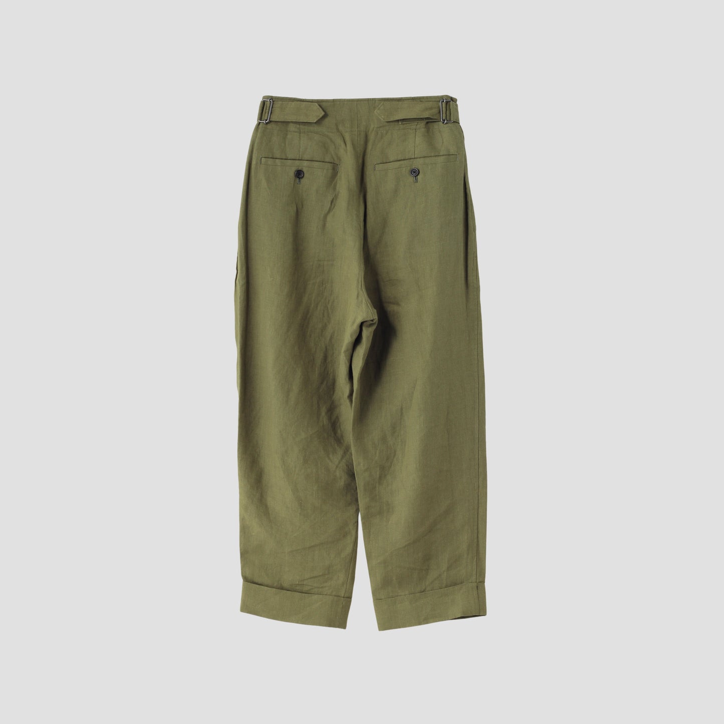 YARN DYED LINEN TROUSERS