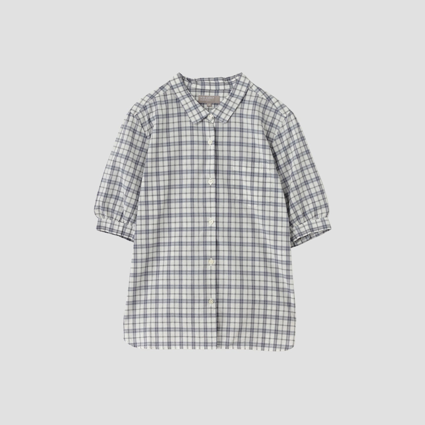 COTTON LINEN CHECK SHIRT