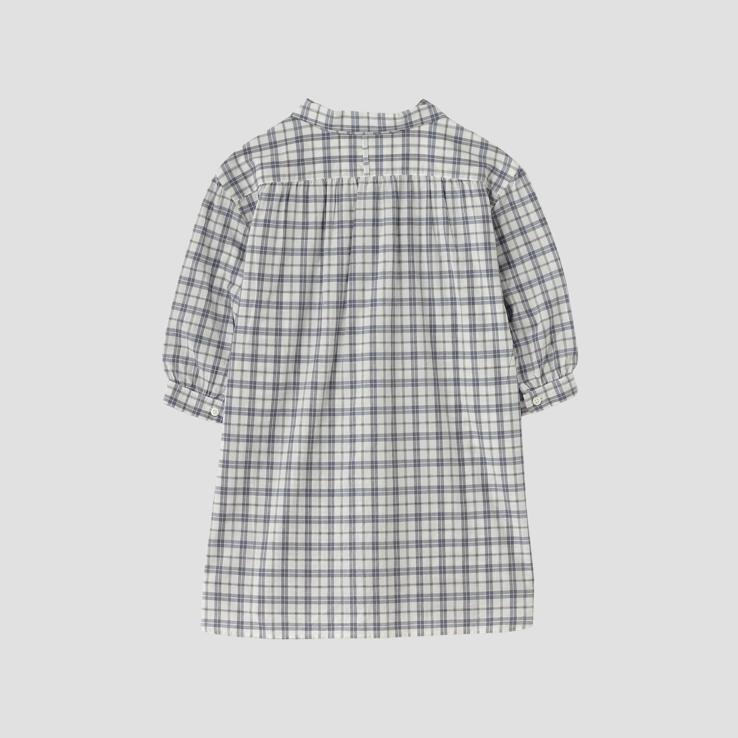 COTTON LINEN CHECK SHIRT