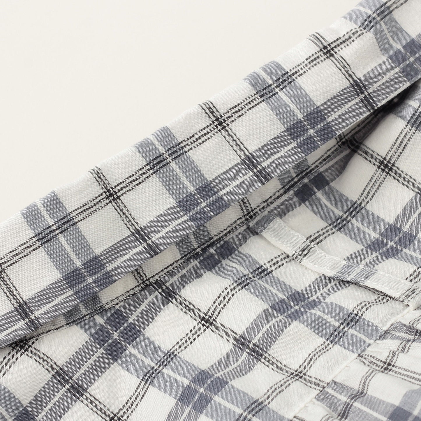COTTON LINEN CHECK SHIRT