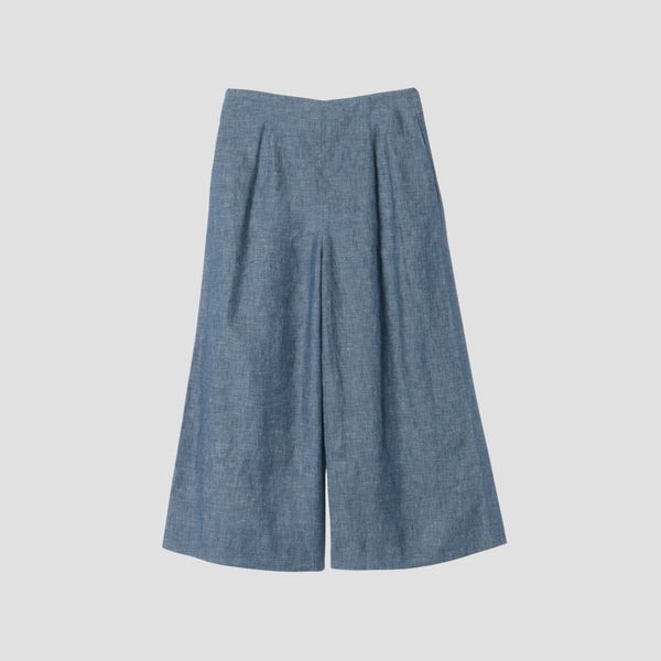 LINEN CHAMBRAY TROUSERS