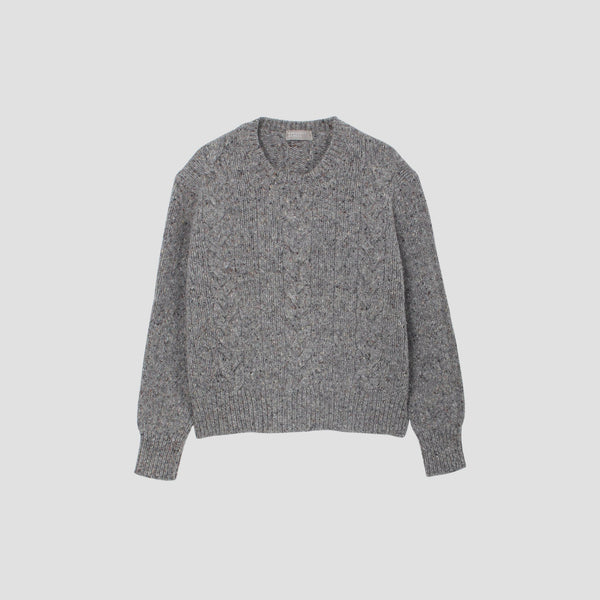 CABLE SWEAT SHIRT KNIT