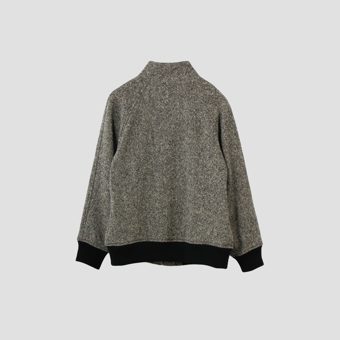 CHARCOAL NATURAL TWEED BLOUSON