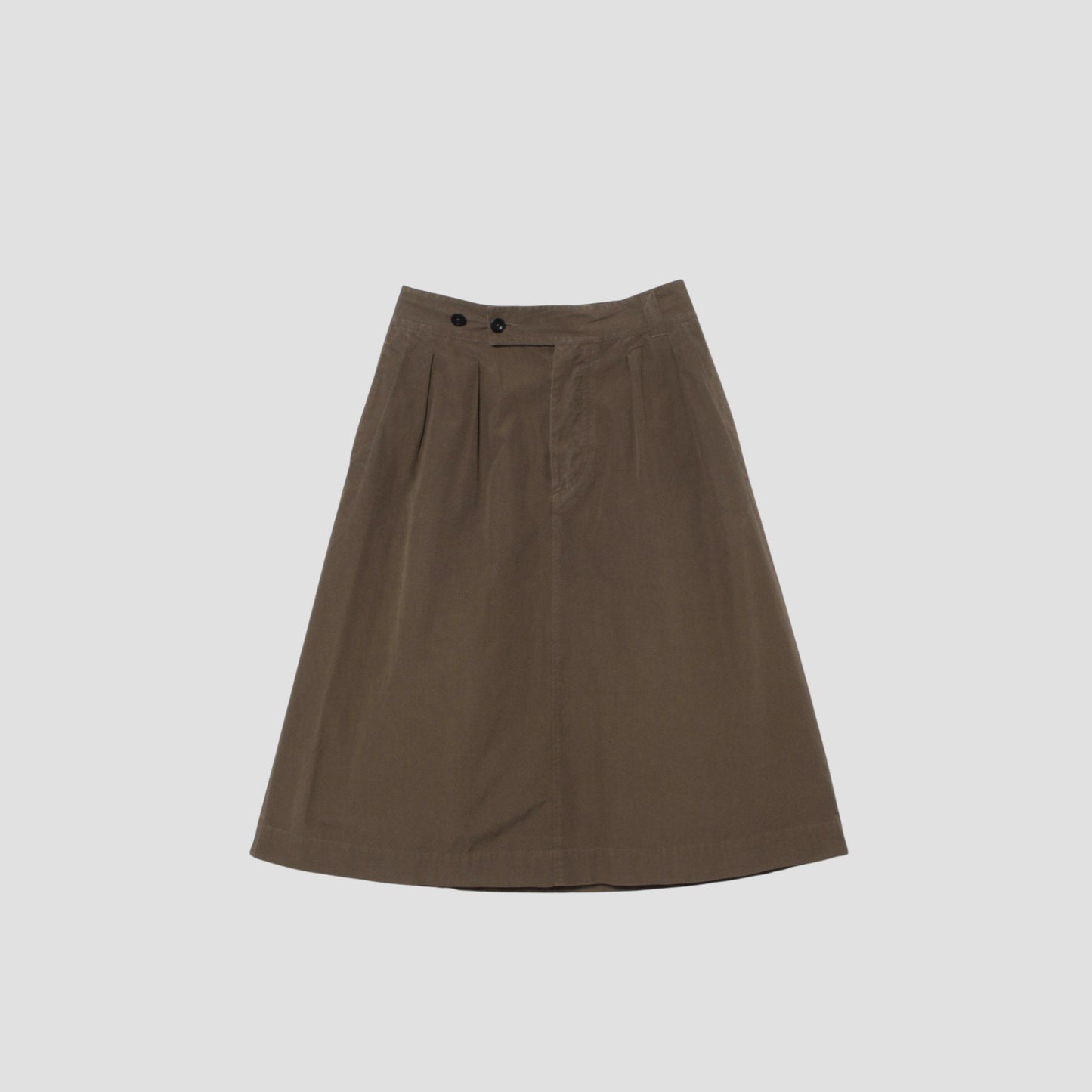 FINE COMPACT COTTON POPLIN SKIRT
