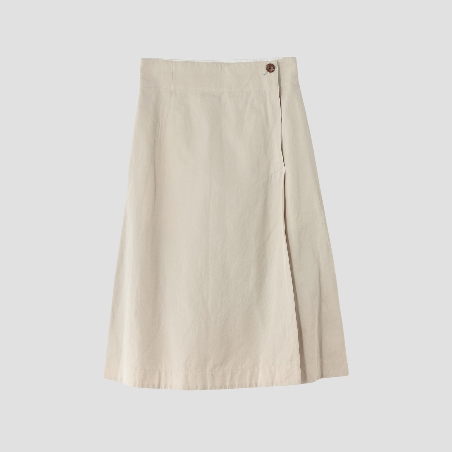 COTTON LINEN TWILL SKIRT