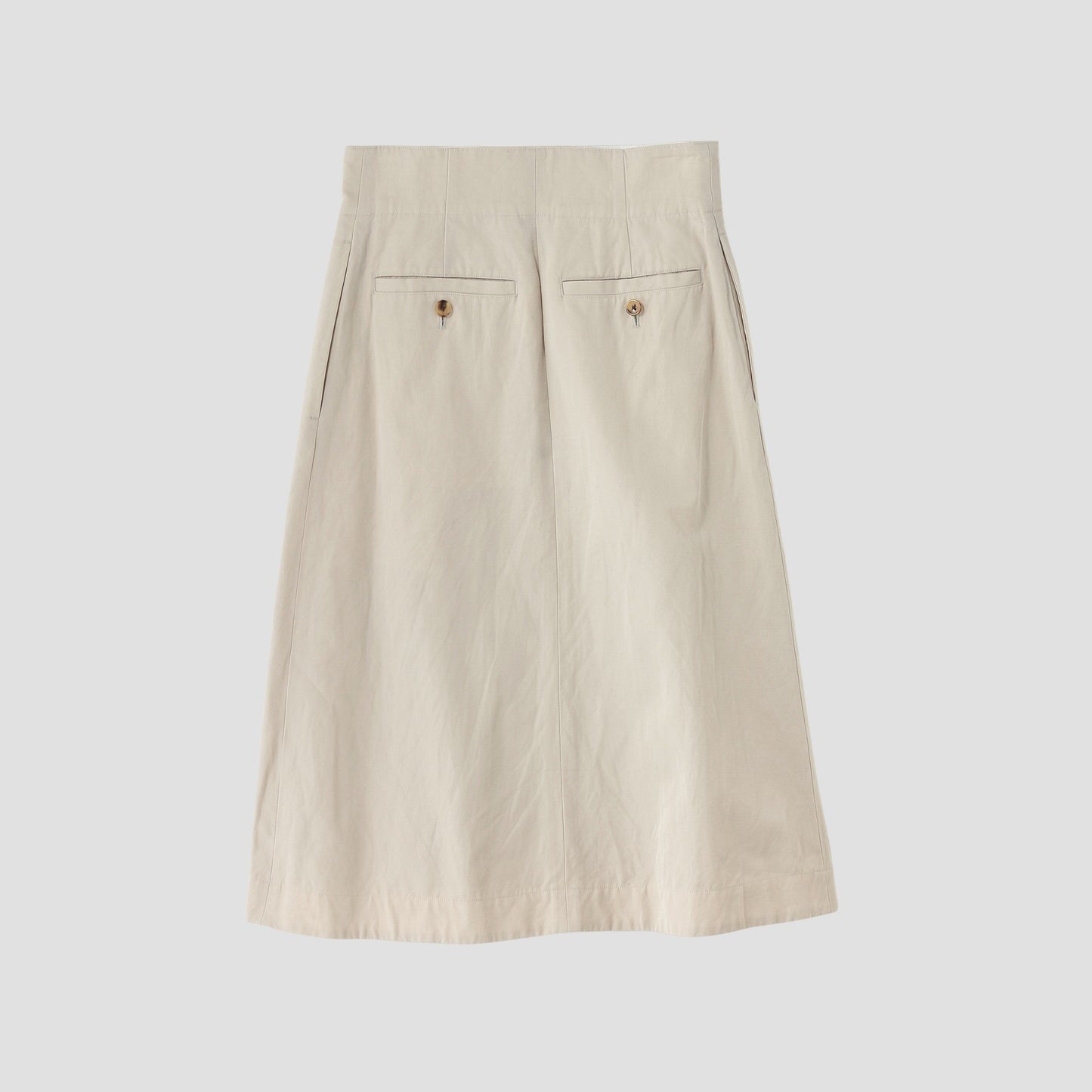 COTTON LINEN TWILL SKIRT