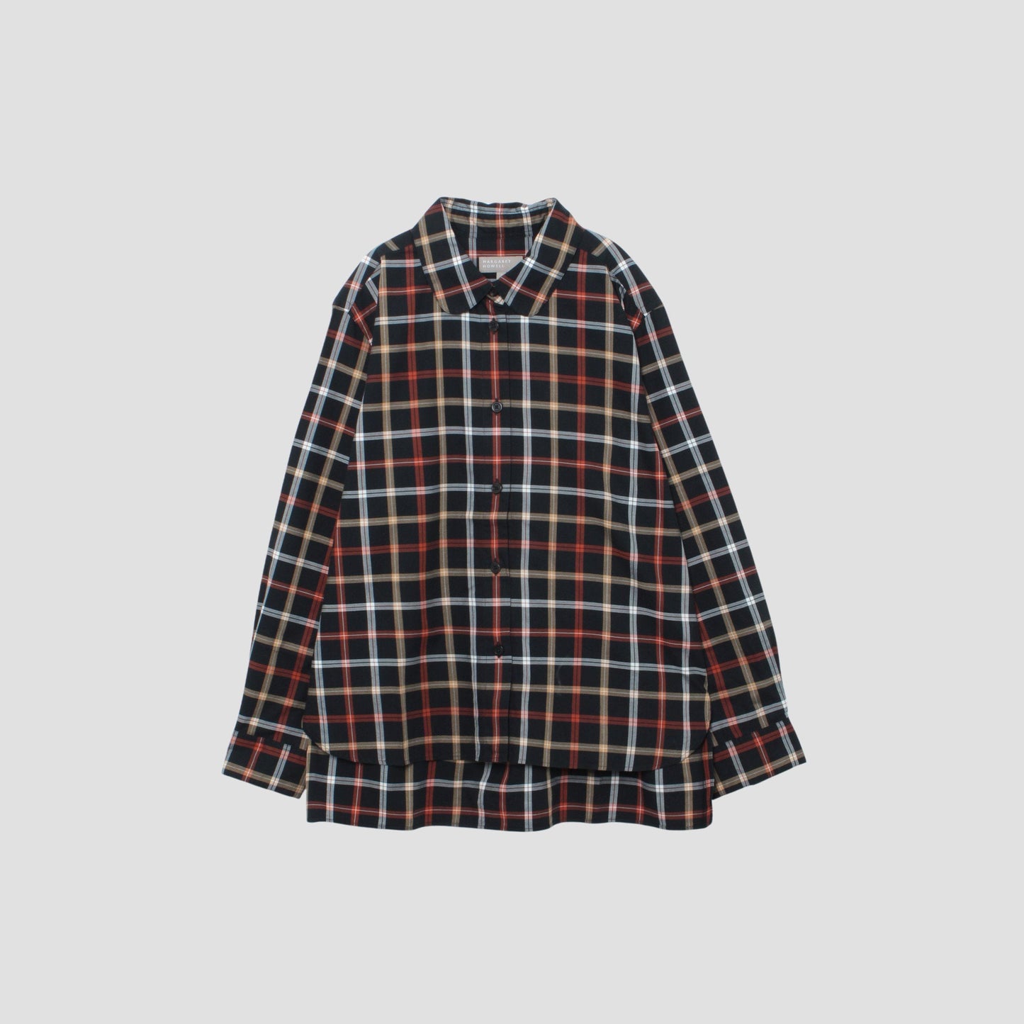 CHECK COTTON WOOL TWILL SHIRT