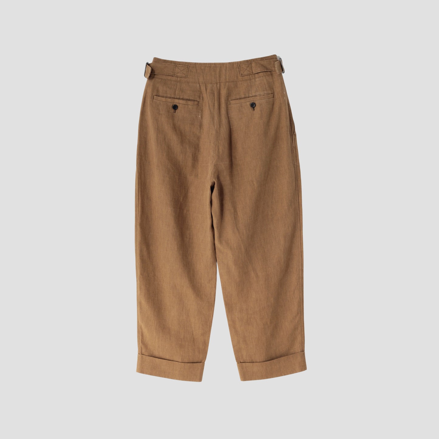 YARN DYED LINEN TROUSERS