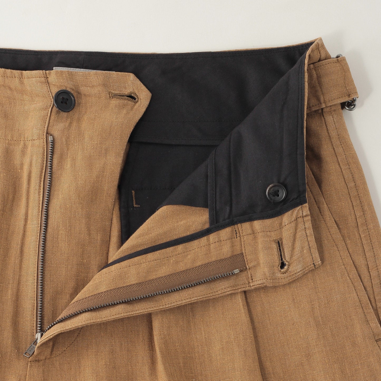 YARN DYED LINEN TROUSERS