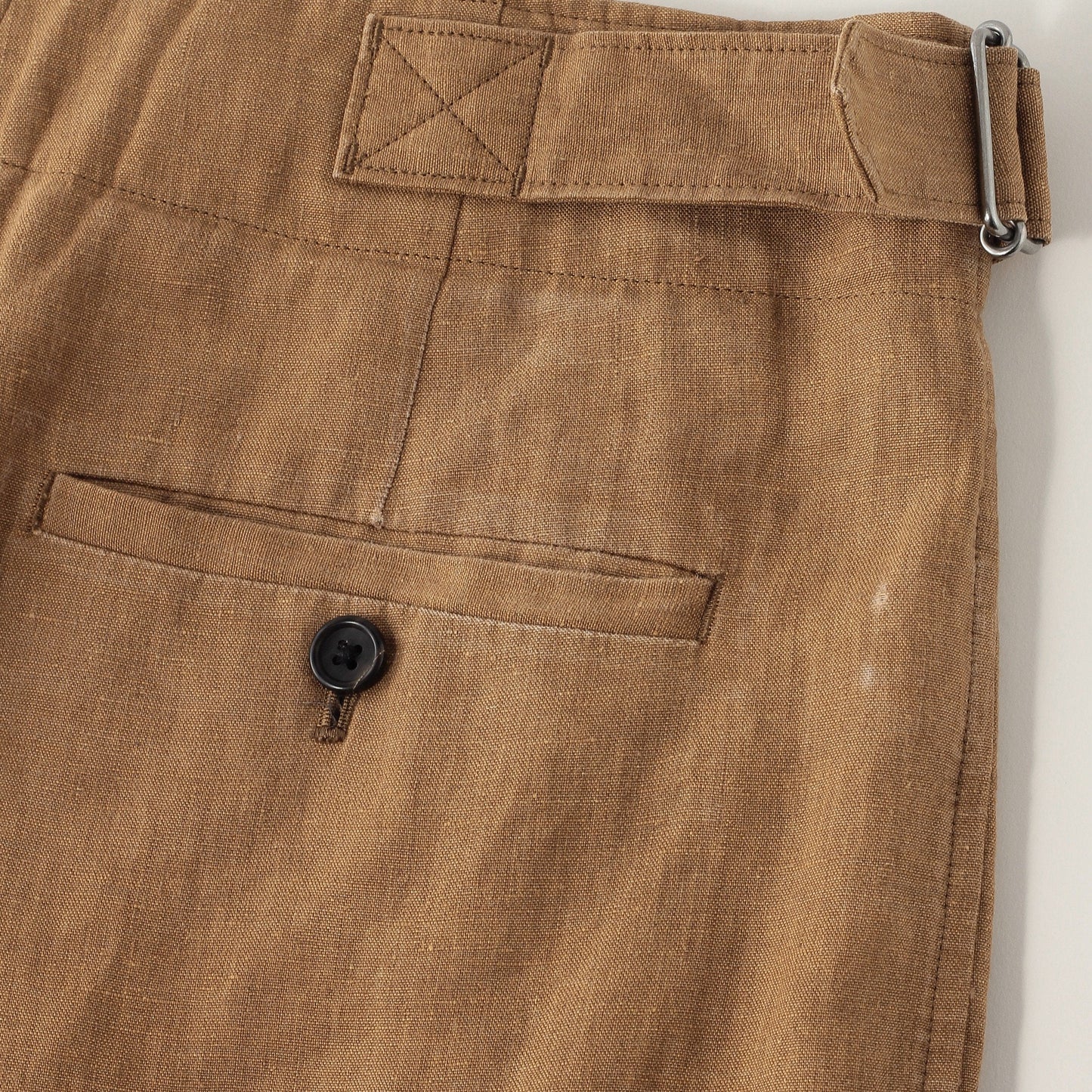 YARN DYED LINEN TROUSERS