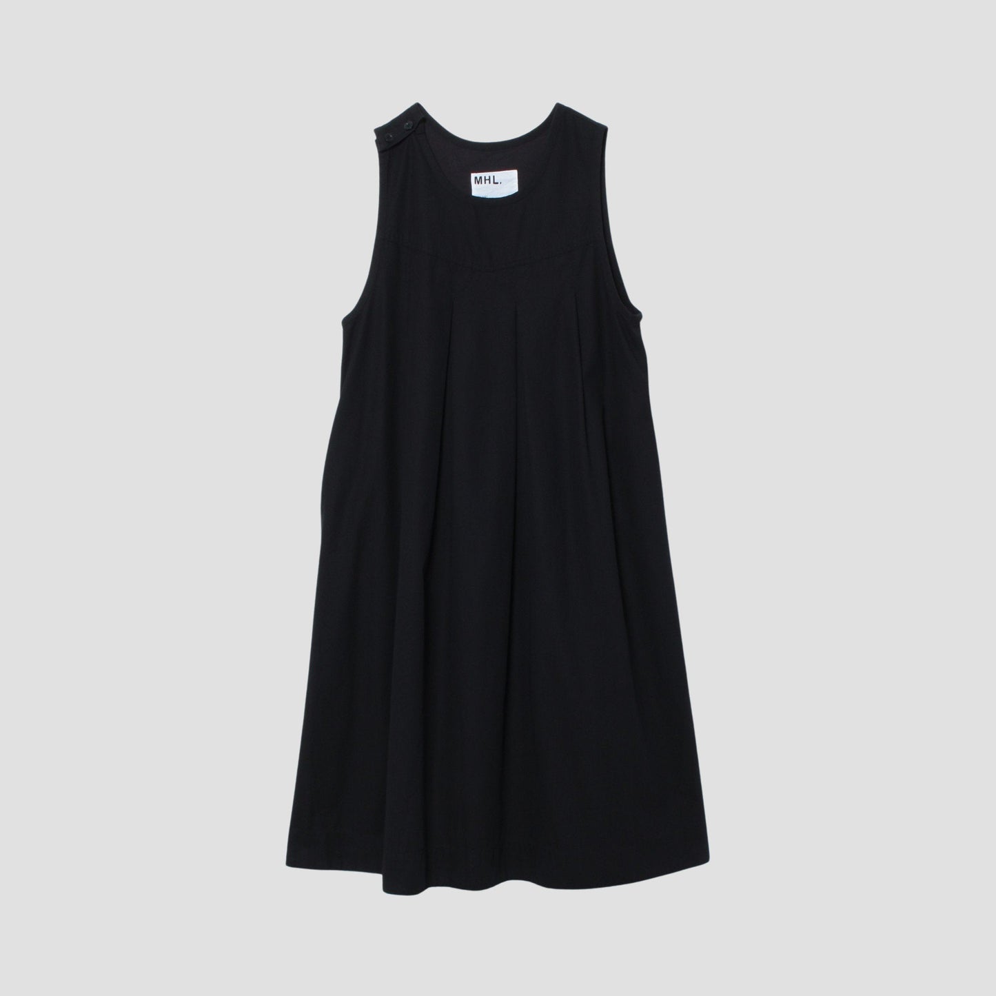 TWISTED ORGANIC COTTON TWILL DRESS