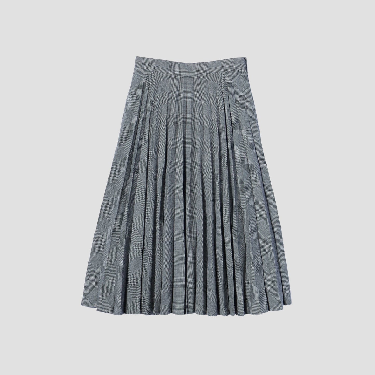 POW CHECK WOOL SKIRT