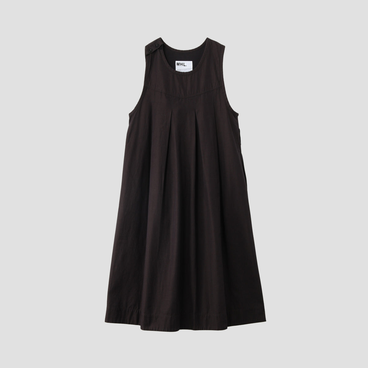 CONTRAST WARP COTTON DRESS