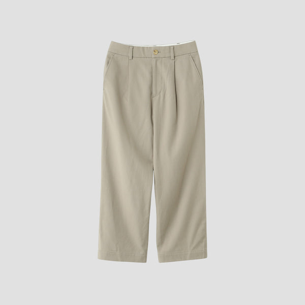 BRUSHED COTTON WOOL TROUSERS