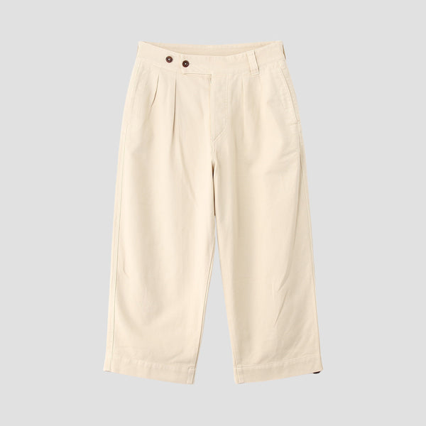 SOFT TWISTED YARN COTTON TROUSERS