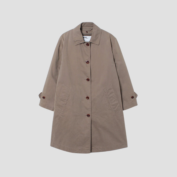 COTTON NYLON CANVAS COAT