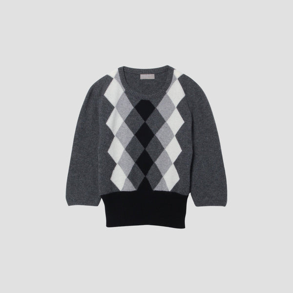 GRAPHIC ARGYLE KNIT