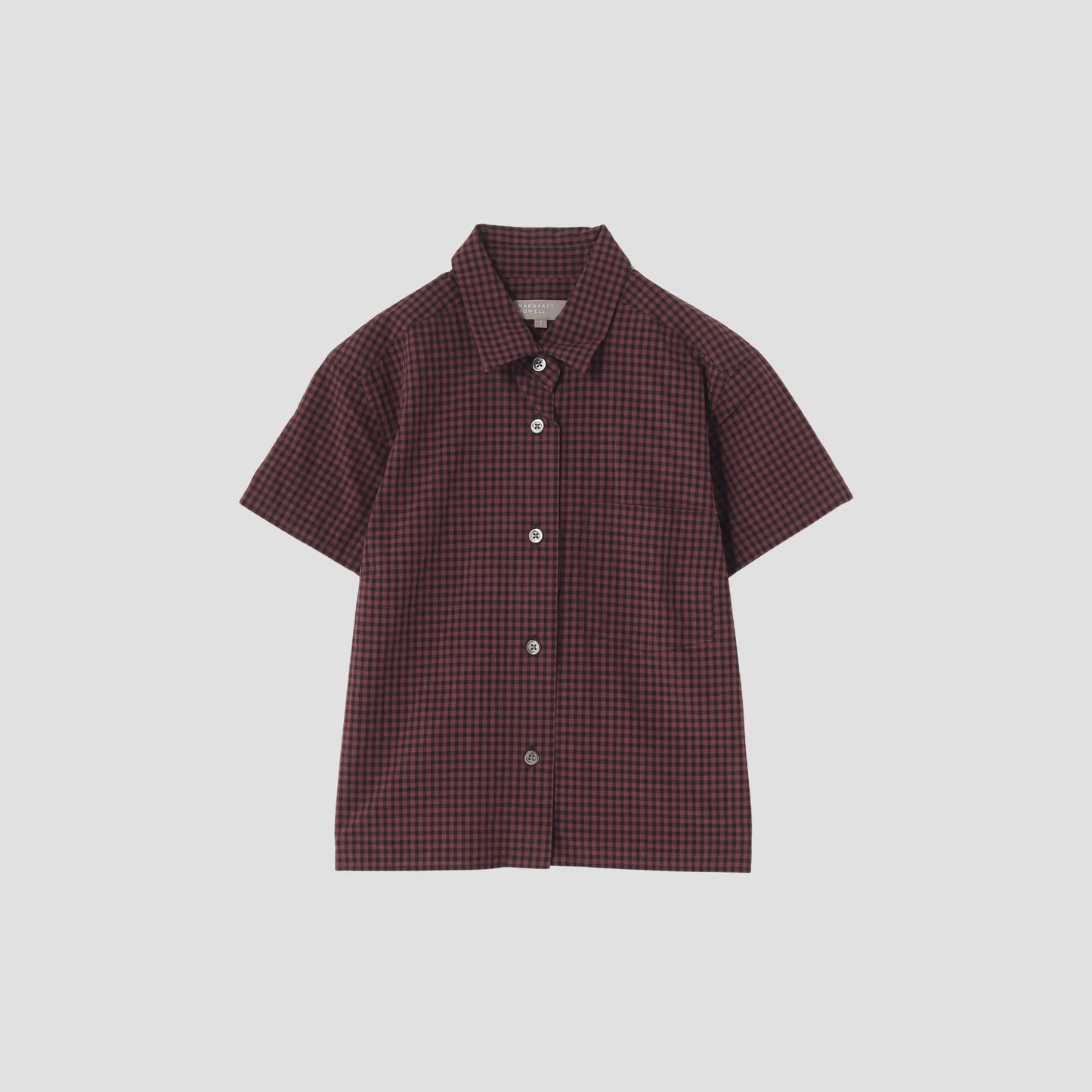 DRY GINGHAMCHECK COTTON SHIRT