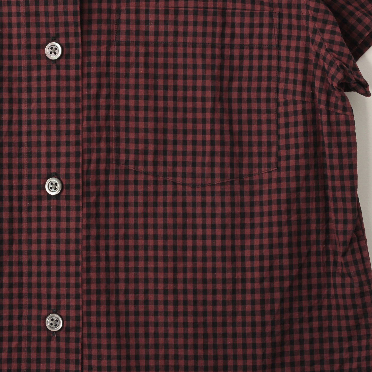 DRY GINGHAMCHECK COTTON SHIRT