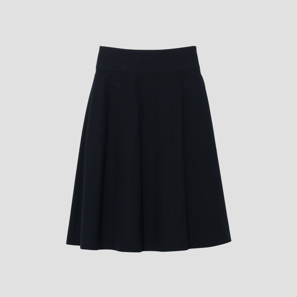 COTTON SILK PLAIN WEAVE SKIRT