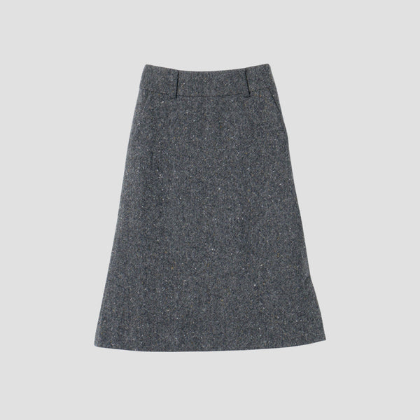 WOOL TWEED SKIRT