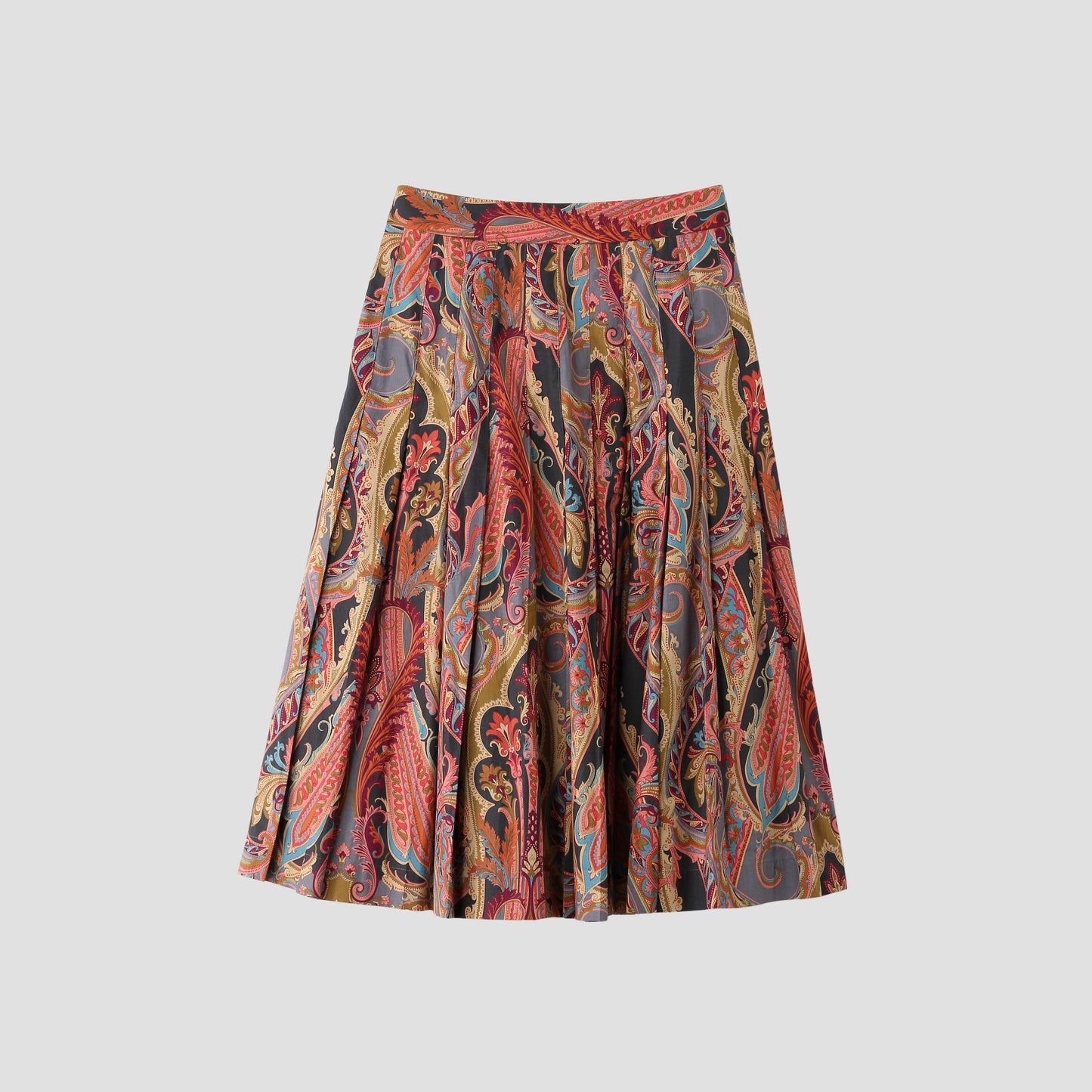 PAISLEY COTTON SHIRTING SKIRT