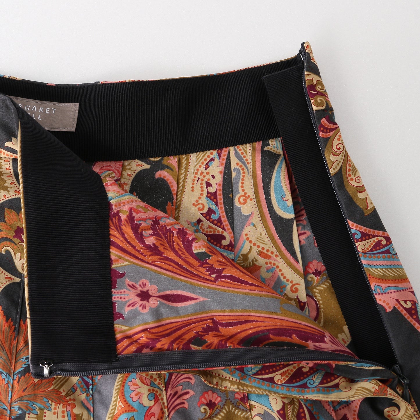 PAISLEY COTTON SHIRTING SKIRT