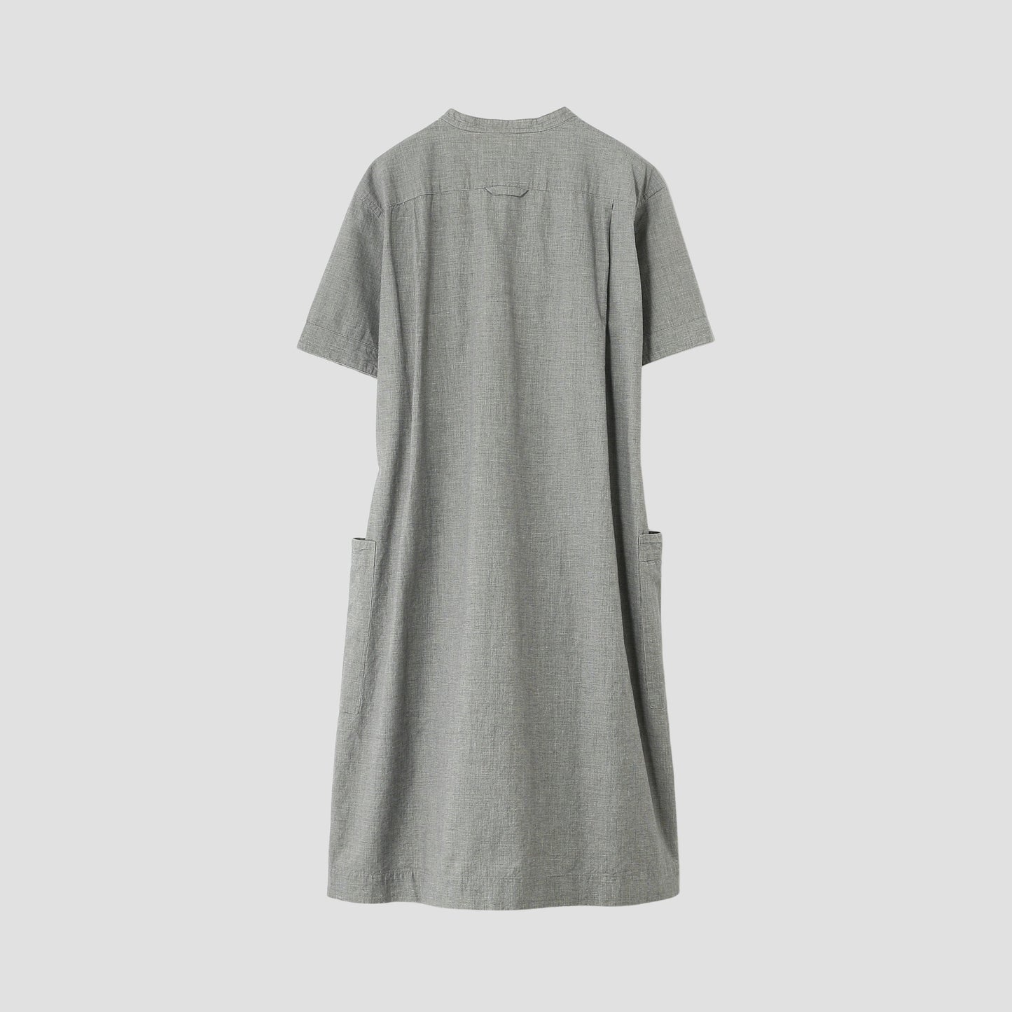 YARN DYE COTTON LINEN DRESS