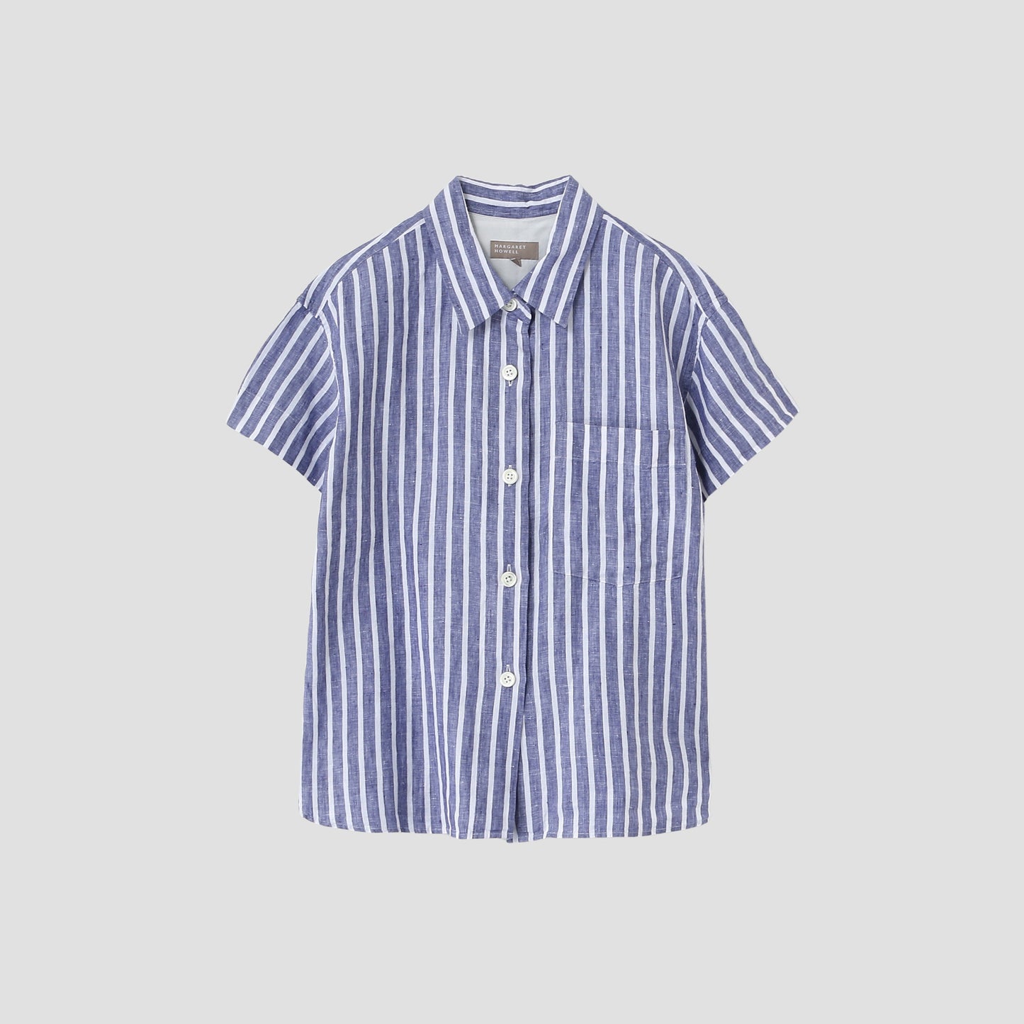 WIDE STRIPE LINEN SHIRT