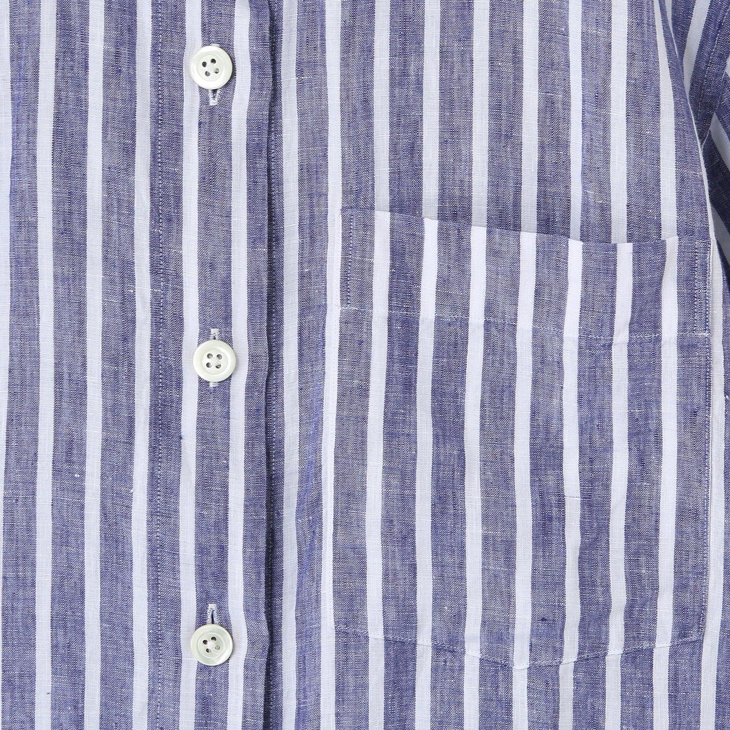 WIDE STRIPE LINEN SHIRT