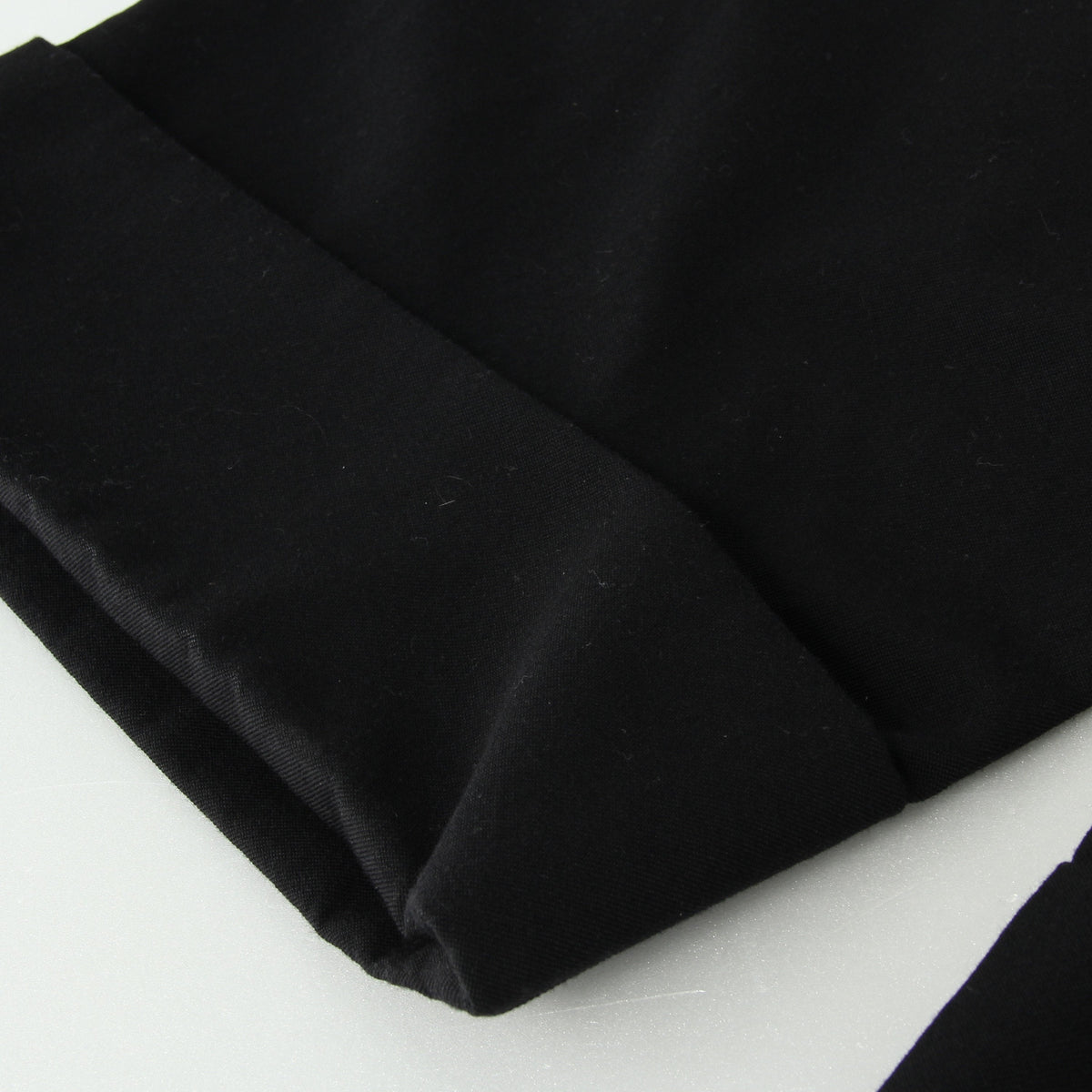 WOOL COTTON TWILL TROUSERS