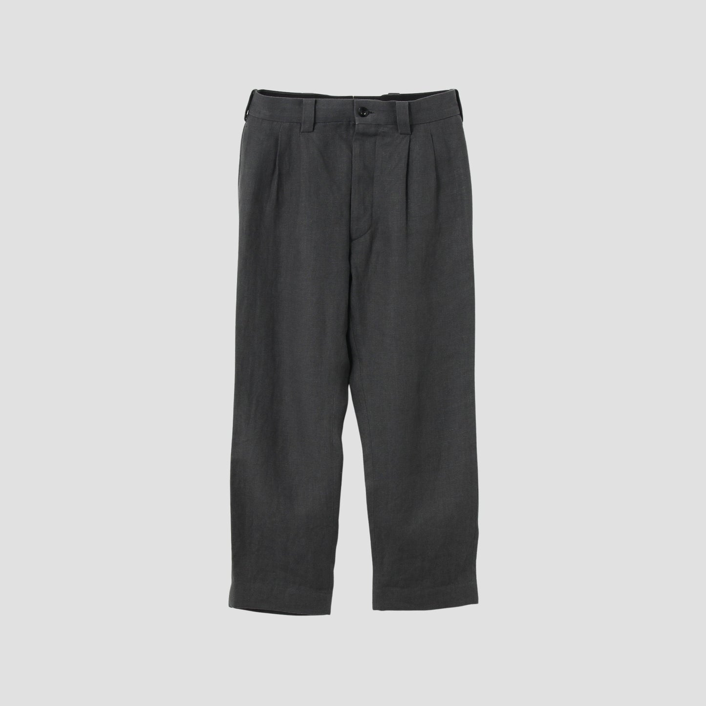 LINEN PLAIN WEAVE TROUSERS