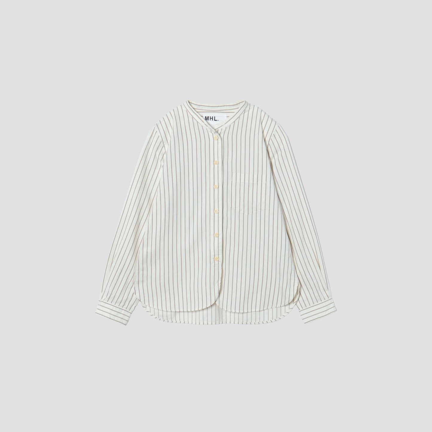 COTTON WOOL STRIPE SHIRT