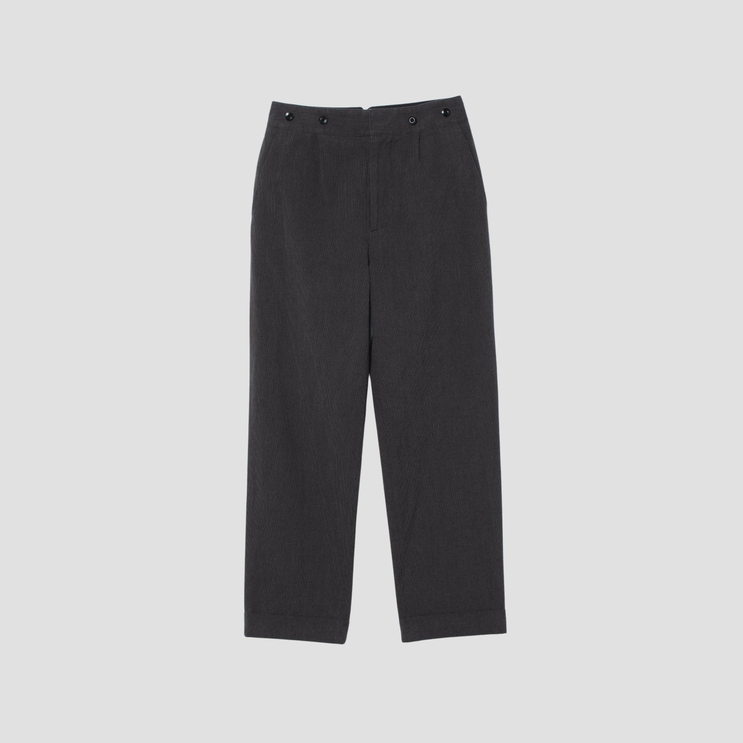 YARN DYED COTTON LINEN TROUSERS