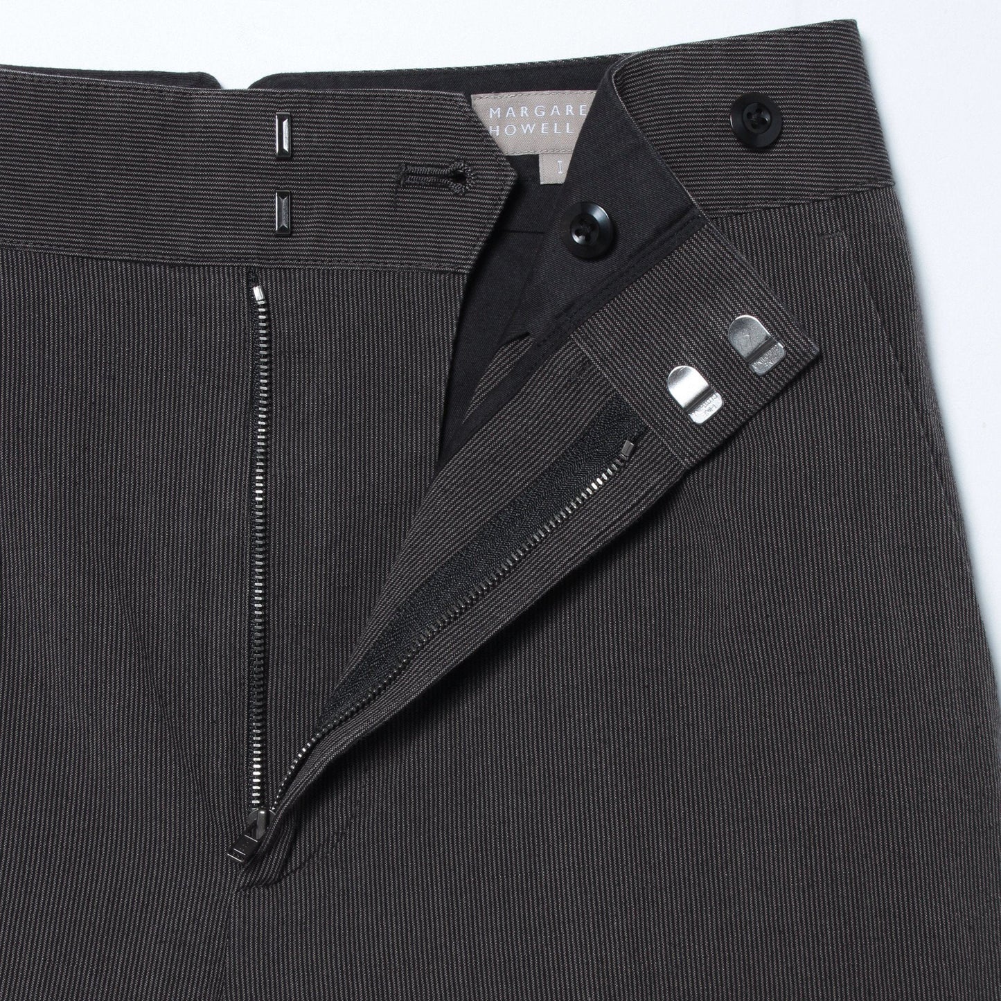 YARN DYED COTTON LINEN TROUSERS