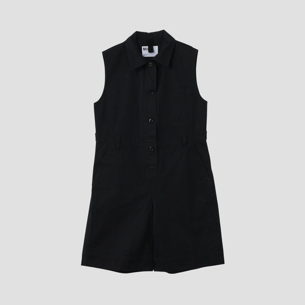 WASHED COMPACT COTTON TROUSERS