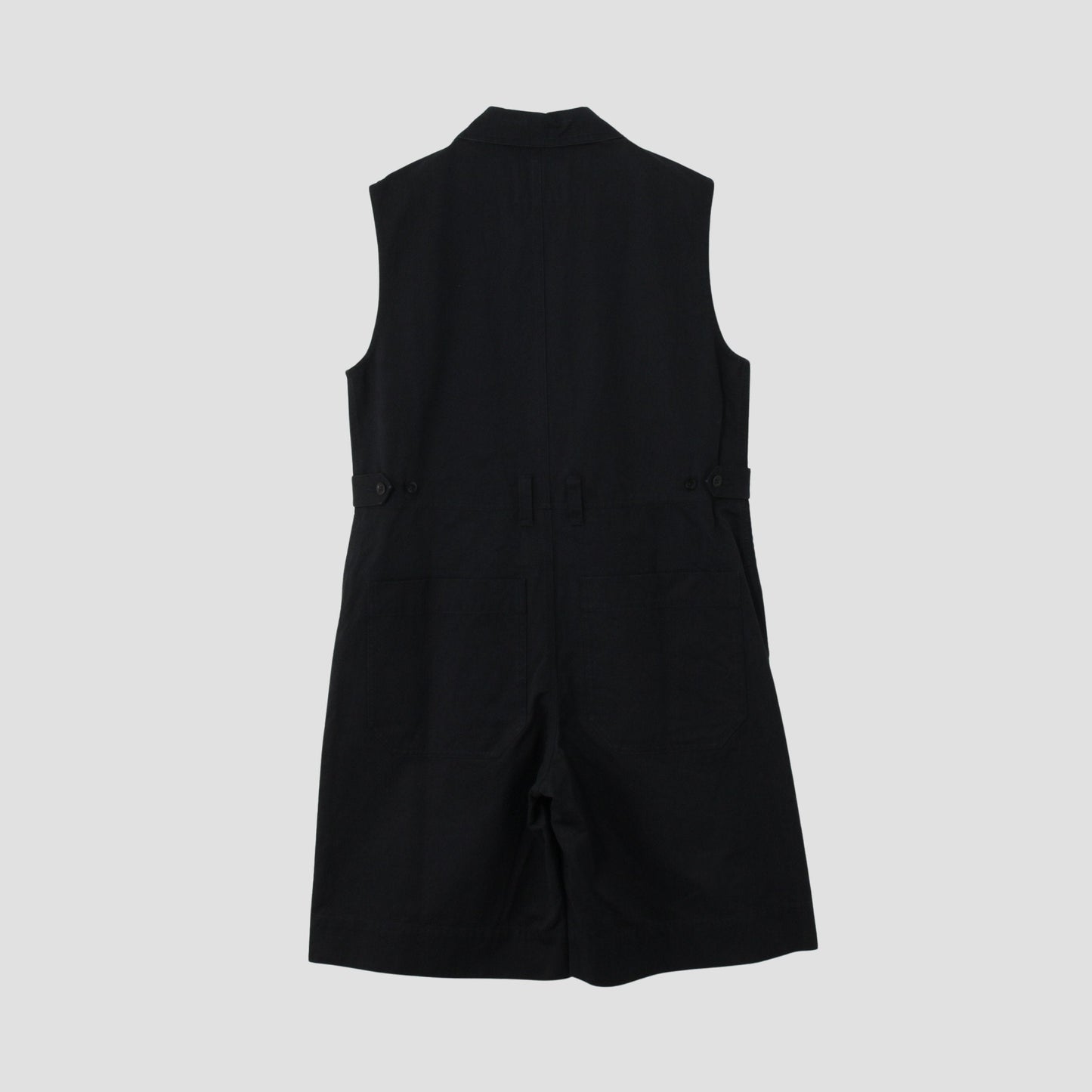 WASHED COMPACT COTTON TROUSERS