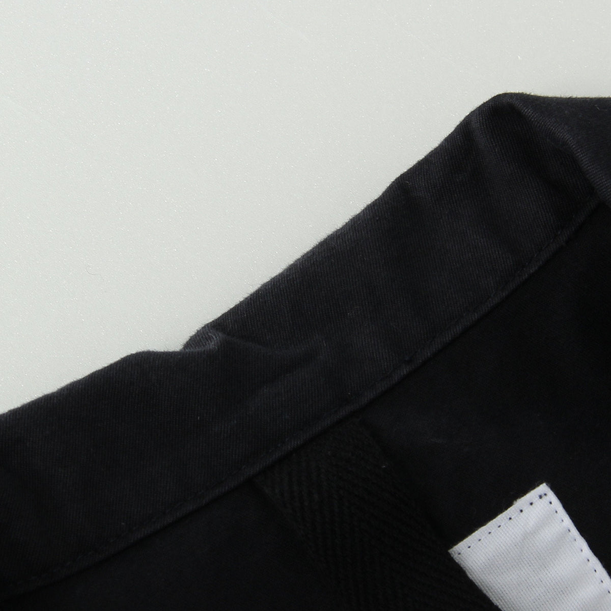 WASHED COMPACT COTTON TROUSERS